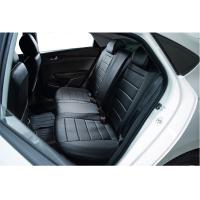 Автомобильные чехлы Seintex SKODA OCTAVIA A8 40/60 2020- без подлокот черный экокожа 95778 - фото 3